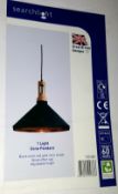 New In Box SEARCHLIGHT 7051BK Cone 1 Light Ceiling Pendant Black - CL323 - REF:RLP1
