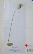 1 x Searchlight 'Magnetic Heads' Antique Brass Floor Lamp - New Boxed Stock - RRP £108.00