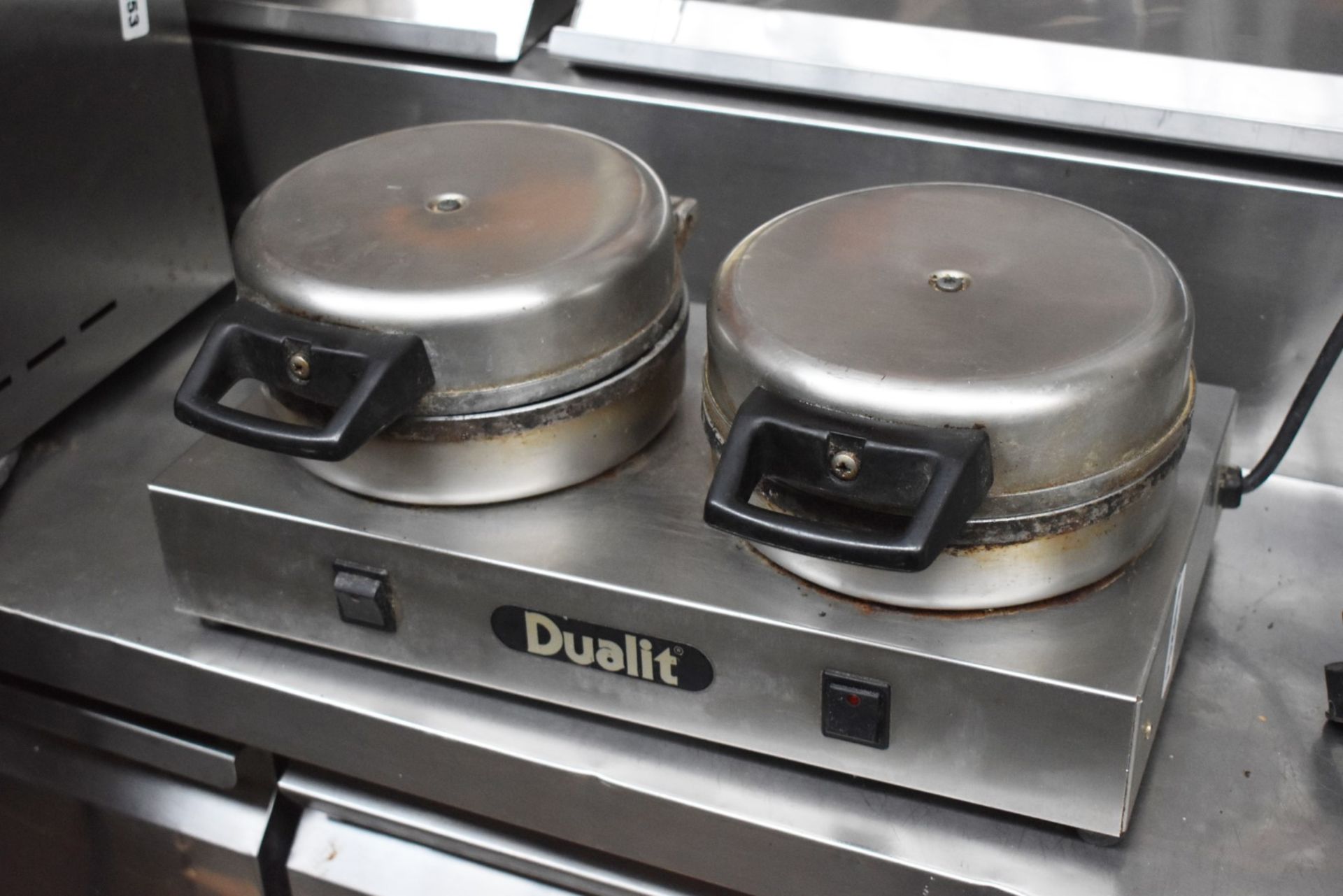 1 x Dualit CTSGB Stainless Steel Commercial Contact Grill Toastie Maker - 40 x 23 cms - CL459 -