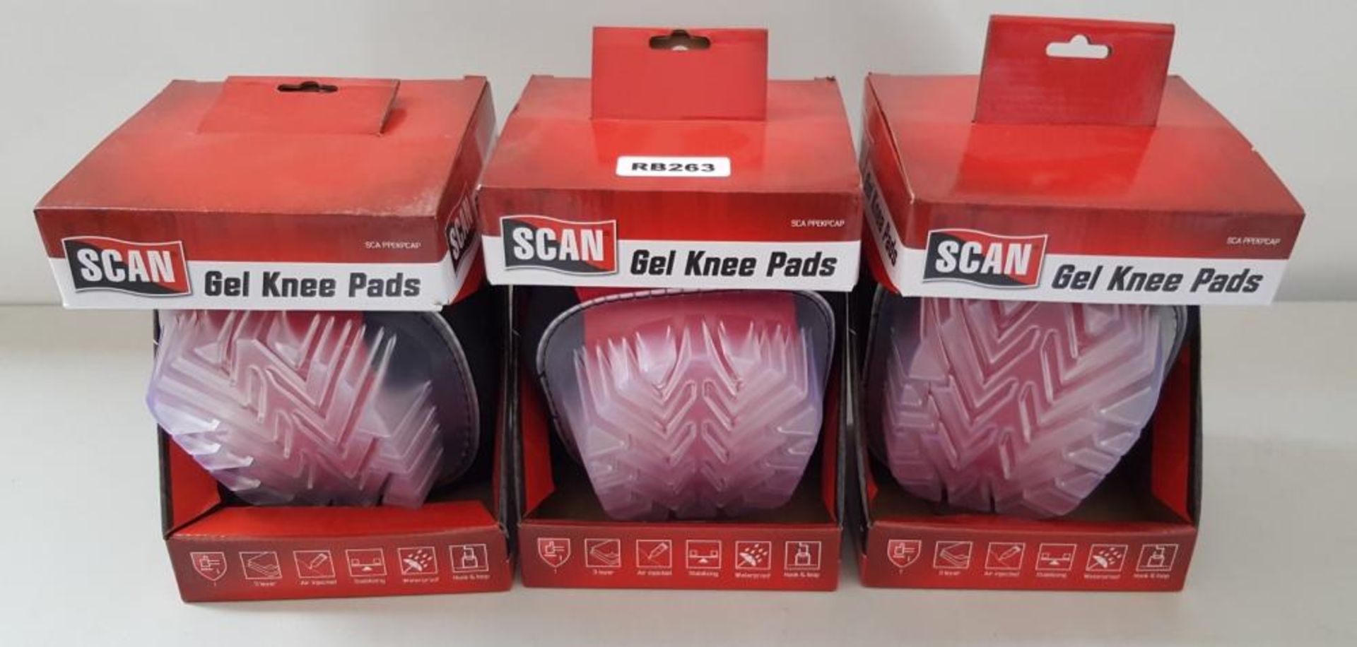 3 x New Scan Gel Knee Pads - Ref RB263 - CL394 - Location: Altrincham WA14As per our
