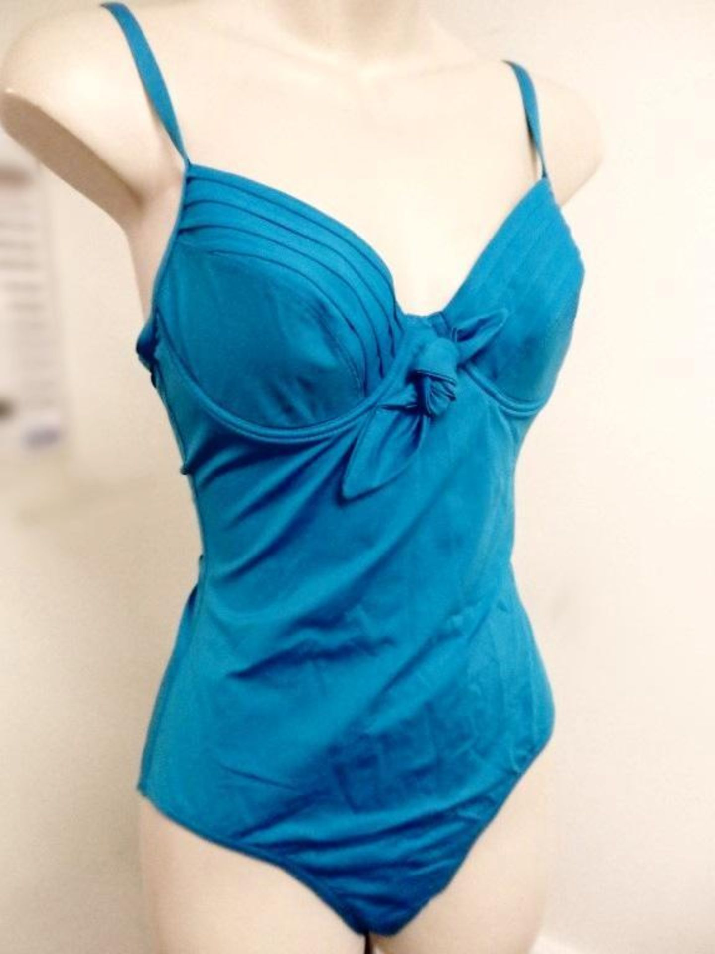 1 x Rasurel - Turquoise -Touquet balconnet Swimsuit - R20232 - Size 2C - UK 32 - Fr 85 - EU/Int 70 - Image 9 of 9