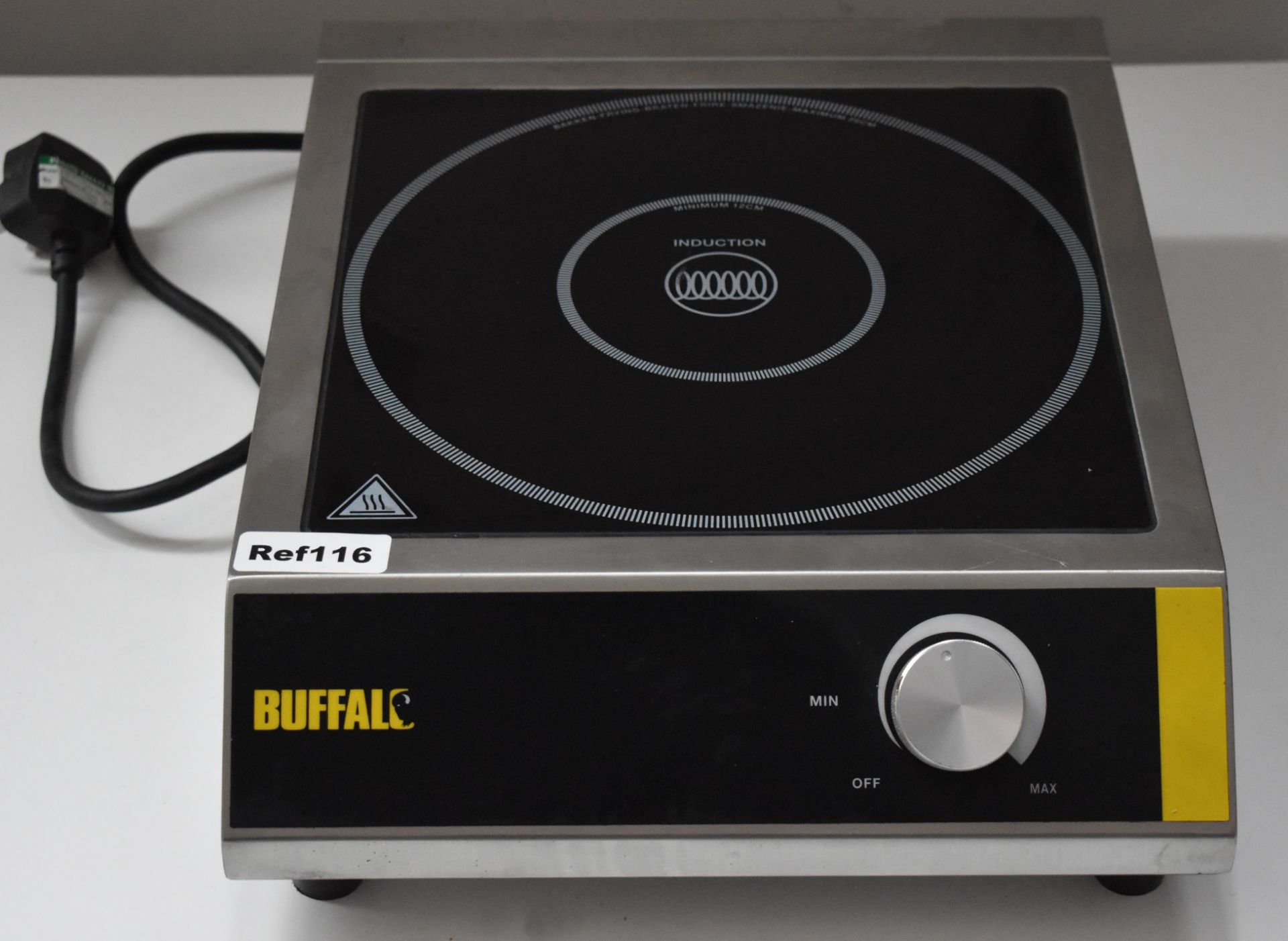 1 x Buffalo CE208 3000W Single Zone Induction Hob - 240v - CL232 - Ref116 - Location: Altrincham - Image 3 of 5