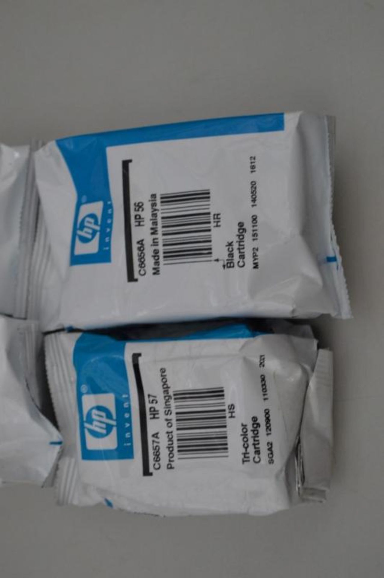 4 x Various HP Printer Ink Cartridges (C6657A HP57,C6656A HP56,F6U67A HP302XL,C8766E HP343) - Ref TP - Image 2 of 3