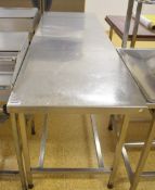 1 x Large 6ft Stainless Steel Prep Bench - H85 x W184 x D64 cms- CL455 - Ref CB187 - Location: