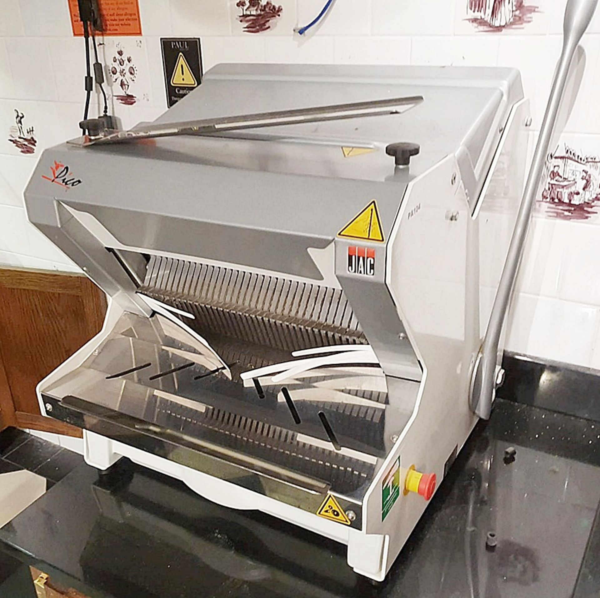 1 x Jac Pico 450 Automatic Countertop Bread Slicer - Model MJG4 450/12 - Manufacture Date 2015 - Ref - Image 2 of 6