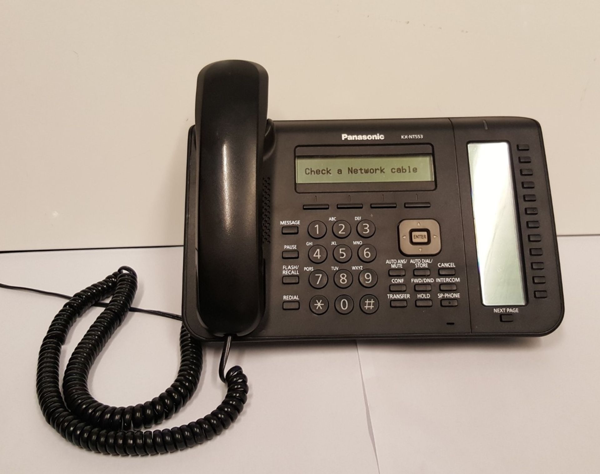 1 x PANASONIC KX-NT553 IP OFFICE PHONE - Ref BY136