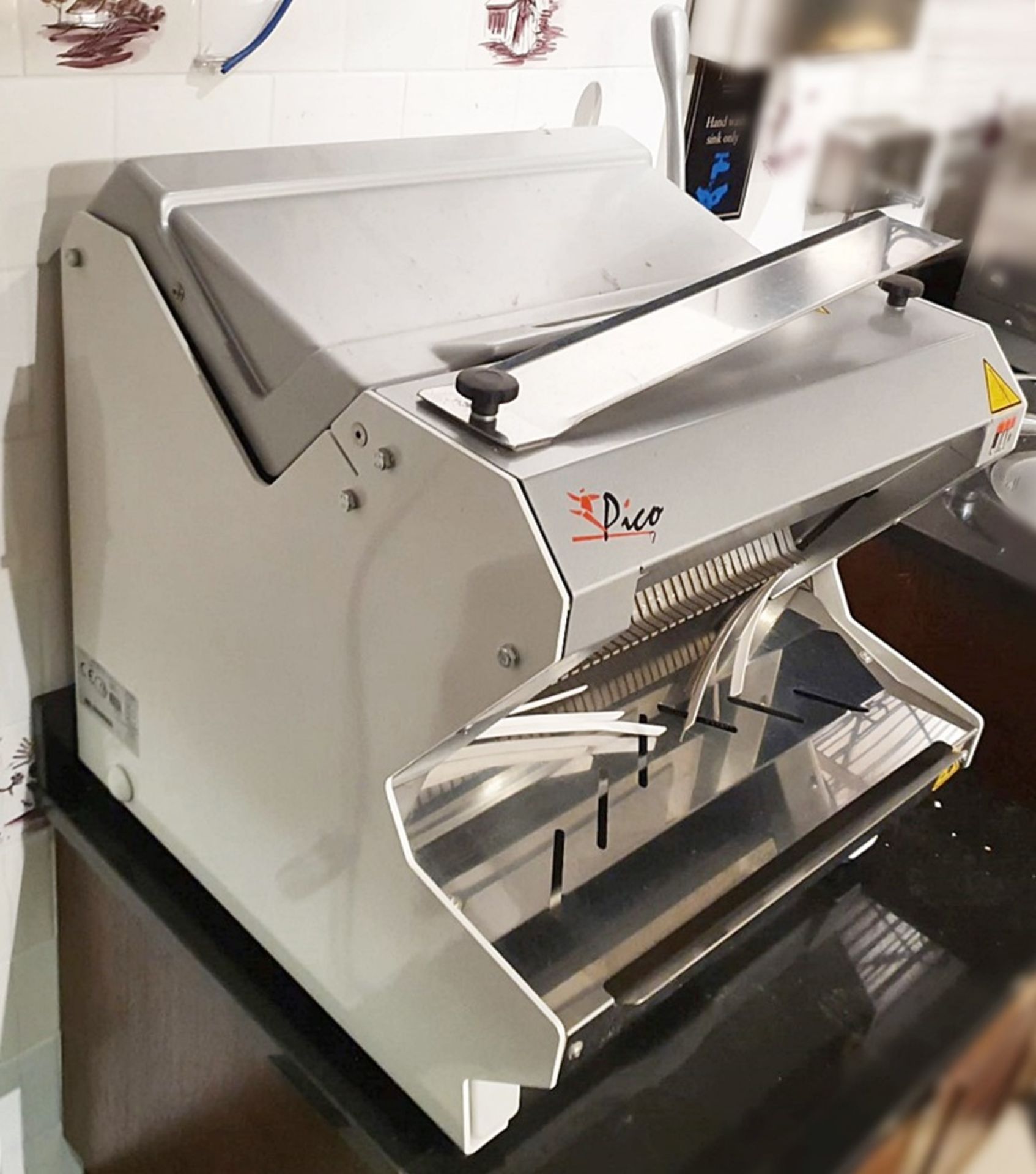 1 x Jac Pico 450 Automatic Countertop Bread Slicer - Model MJG4 450/12 - Manufacture Date 2015 - Ref - Image 4 of 6