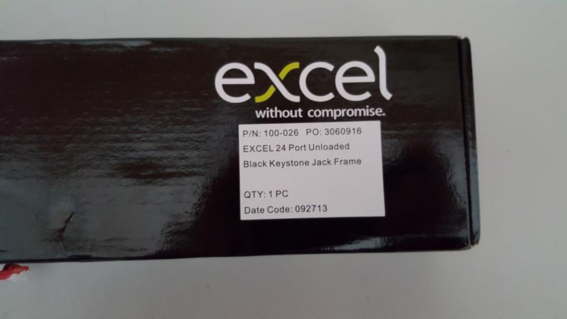 1 x Excel 24 port 1U Unloaded Black Keystone Frame - Ref RC108 - CL011 - Location: Altrincham WA14 < - Image 2 of 3