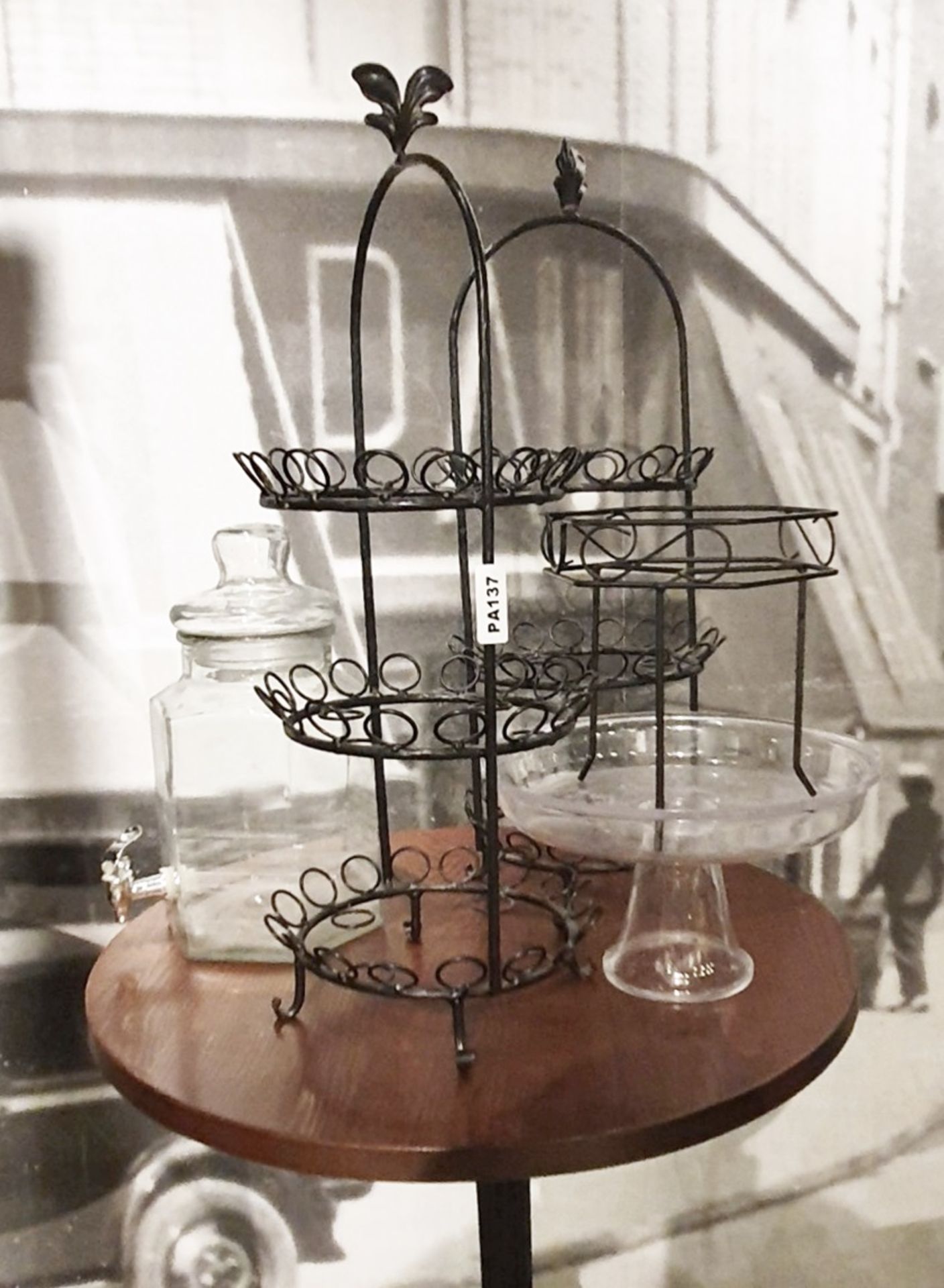 Assorted Collection to include 3 x Cake Stands and 1 x Glass Drinks Dispenser - Ref PA137 - - Image 3 of 3