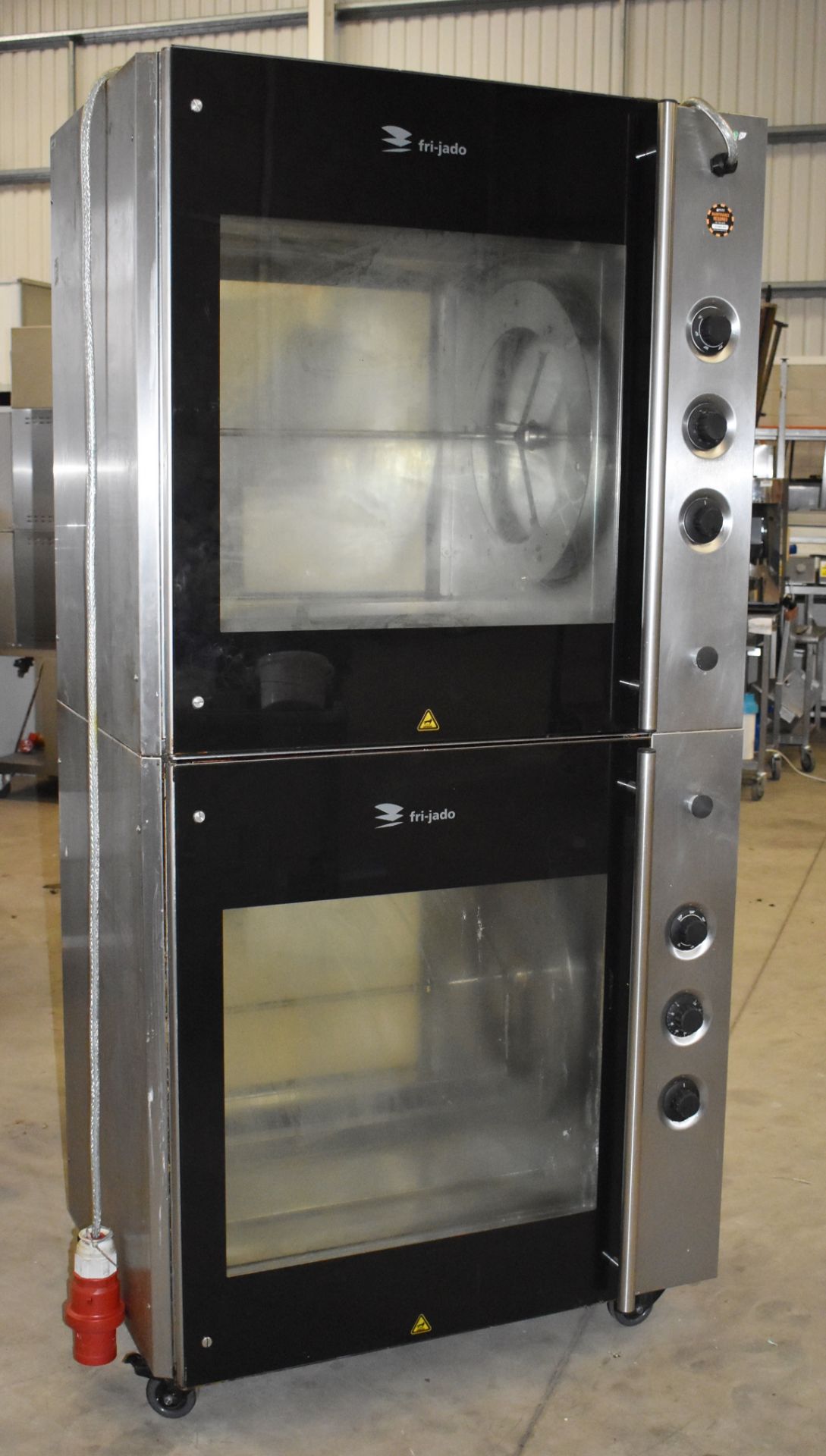 1 x Fri-Jado TDR8+8 Manual Chicken Rotisserie Double Oven - Holds 80 Chickens - CL453 - 3 Phase - Image 3 of 12