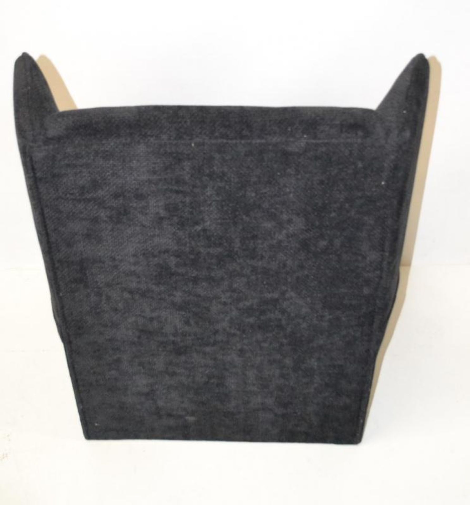 1 x Lounge Chair Finished In A Charcoal Fabric With 4 Walnut Legs - Ref: BLT373 - CL380 - NO VAT - - Image 2 of 9