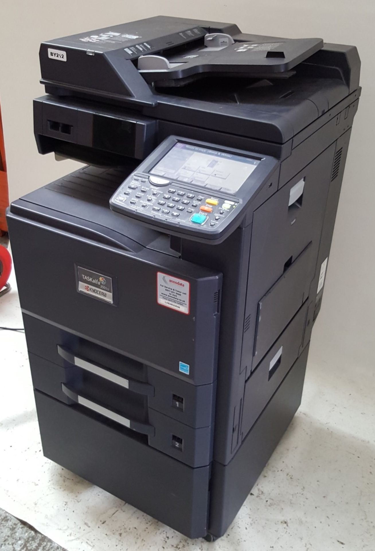 1 x KYOCERA TASKALFA 2551ci Multifunction Office Printer - Ref BY212 - Image 3 of 5