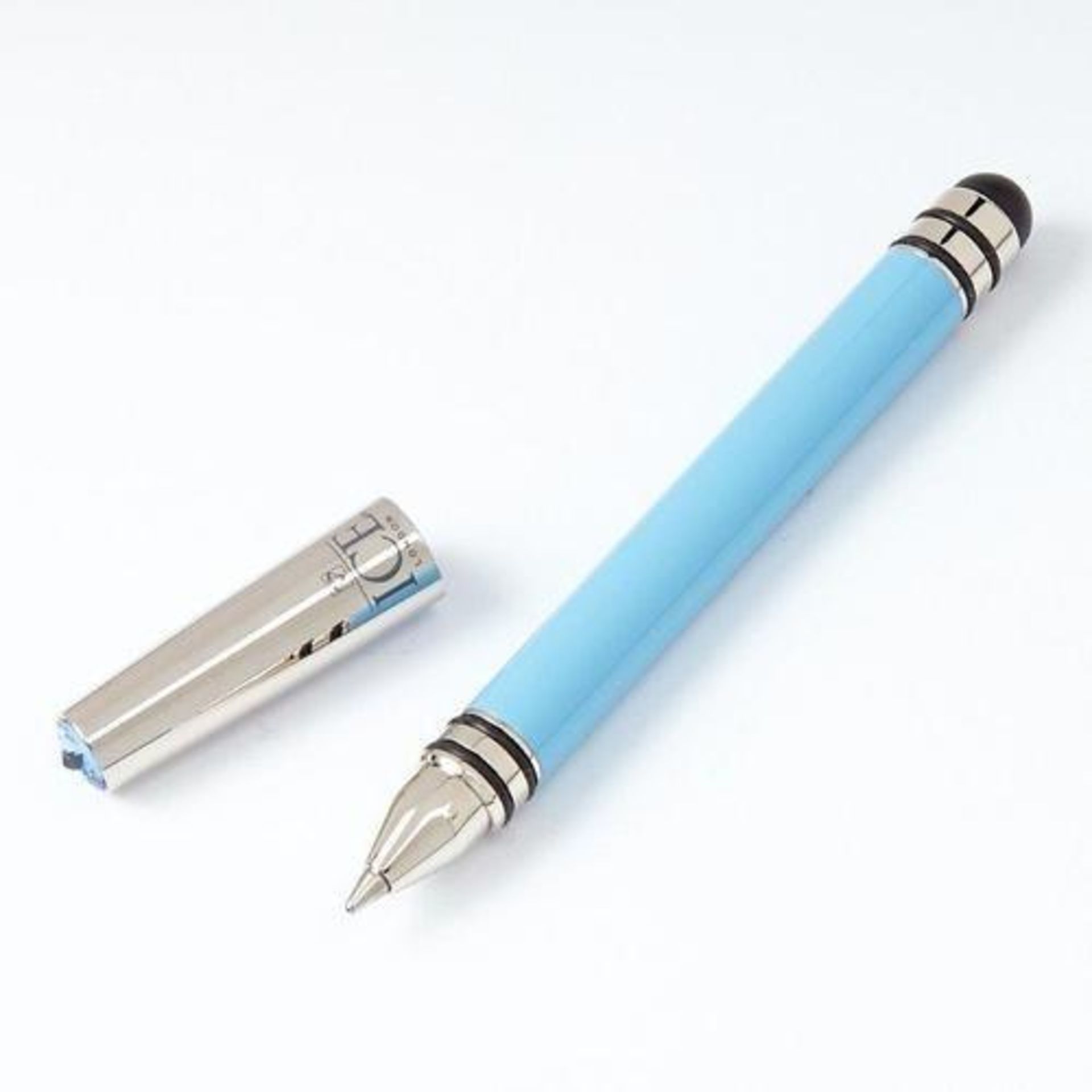 50 x ICE LONDON App Pen Duo - Touch Stylus And Ink Pen Combined - Colour: LIGHT BLUE - MADE WITH SW - Image 4 of 5