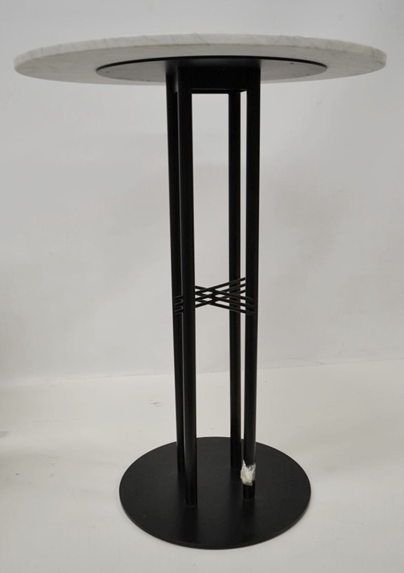 1 x GUBI 'TS Column' Designer Bar Table With A Carrera White Marble Top And Base - RRP £1,230.00 - Image 2 of 4