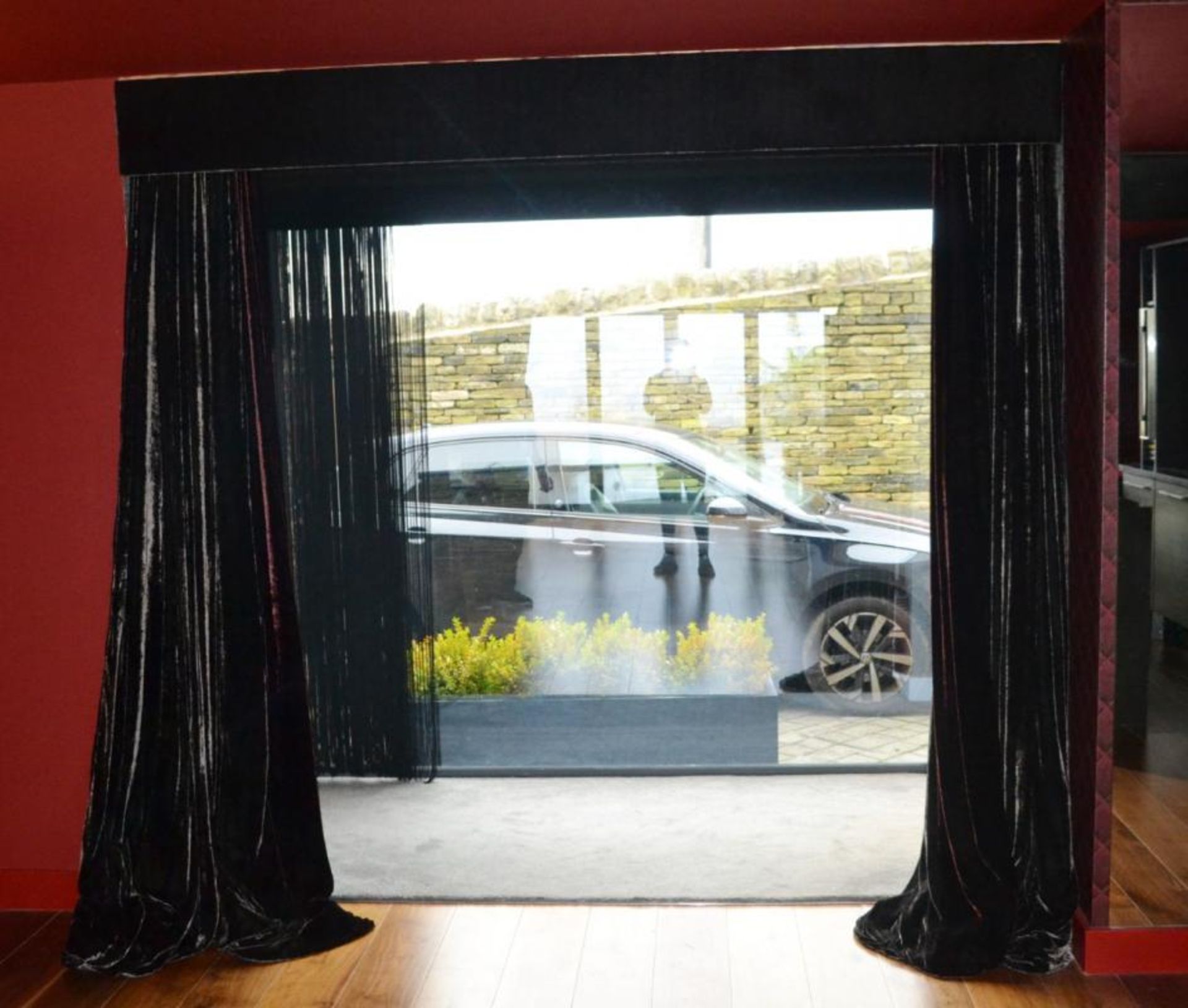 2 Pairs of 2-Tone Luxurious Velour Curtains With Matching Bracket - CL439 - Location: Ilkey LS29 - U - Image 7 of 10