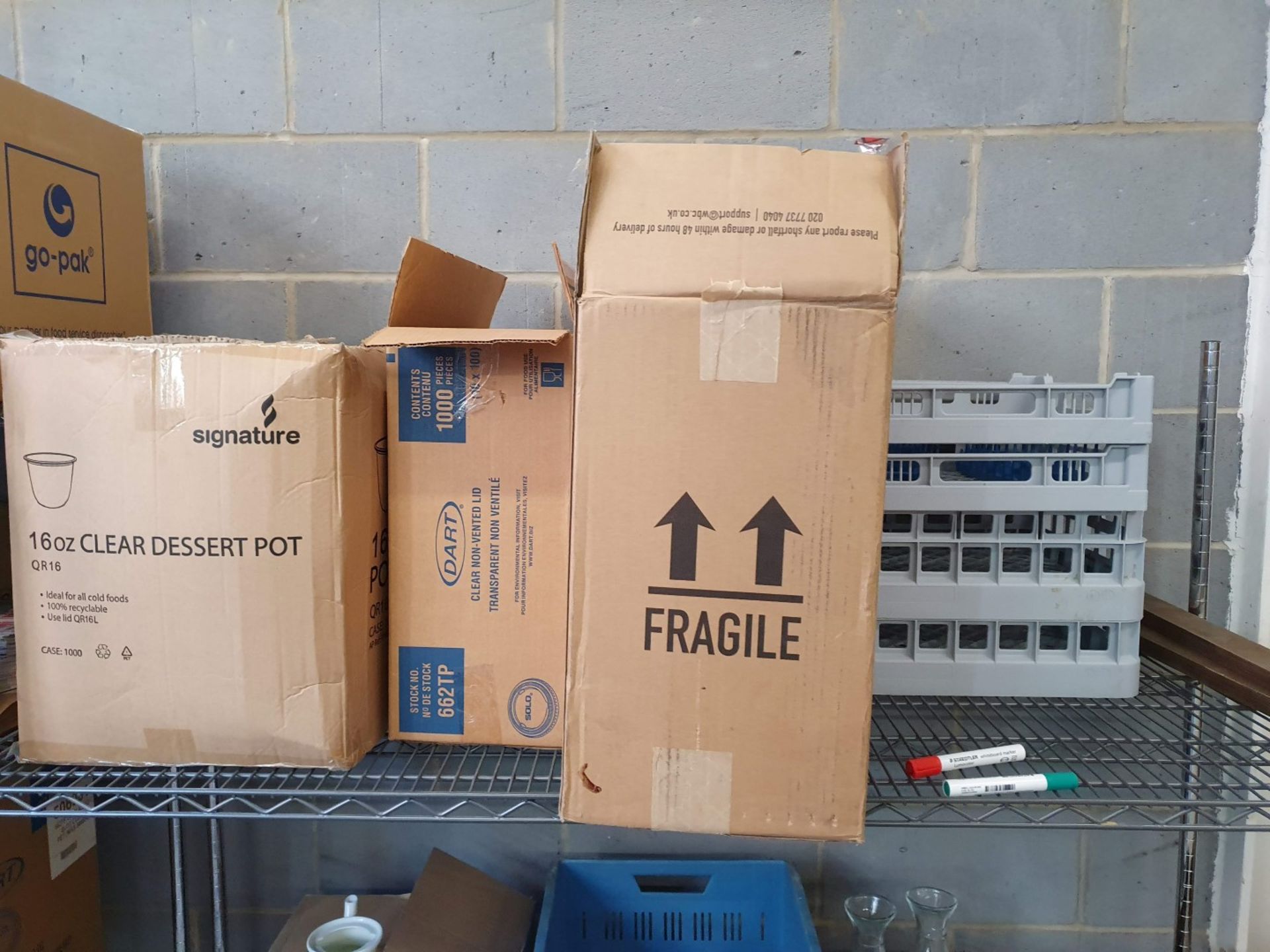 1 x Three Tier Wire Shelf Unit With Contents - Ref PA232 - CL463 - Location: Newbury RG32 - Image 2 of 4
