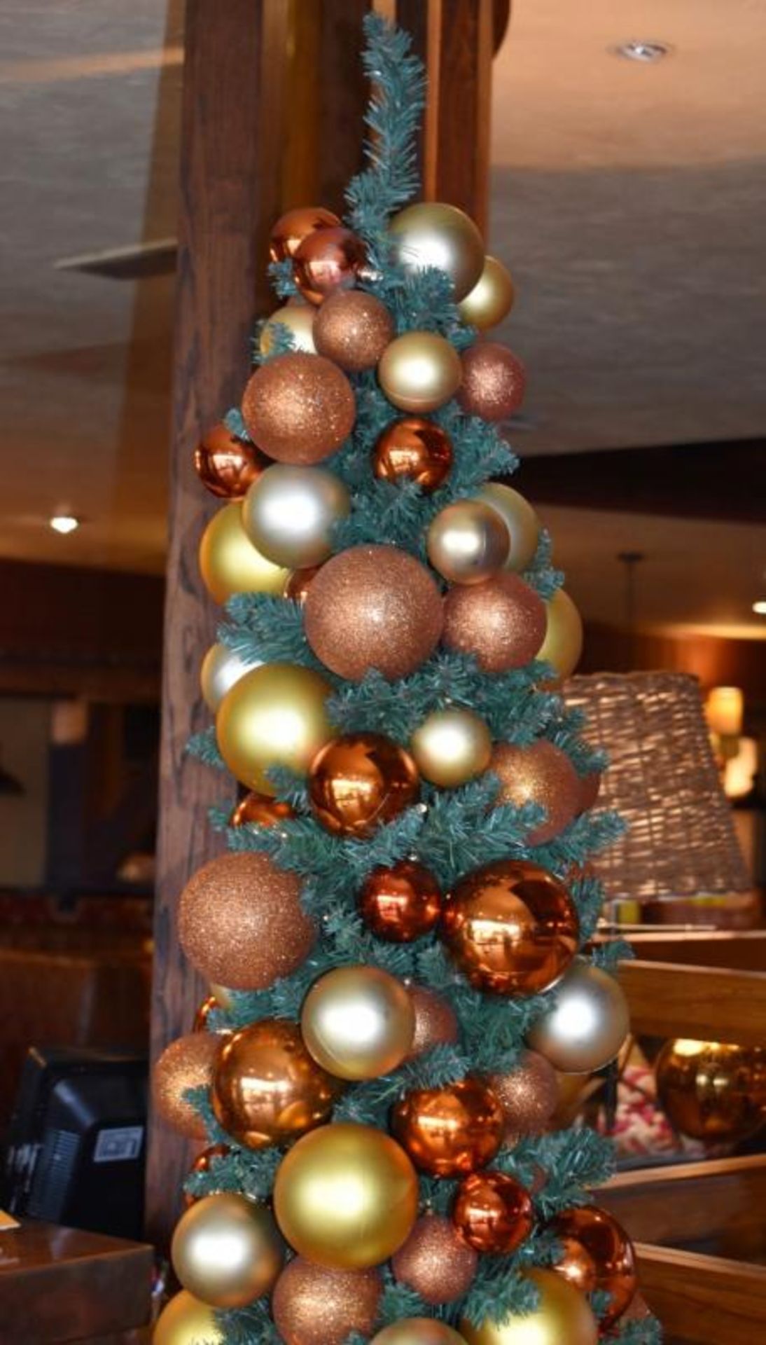 1 x Christmas Tree - Approx 6ft Tall With Decorations - CL461 - Location: London W3Please note - Image 4 of 4