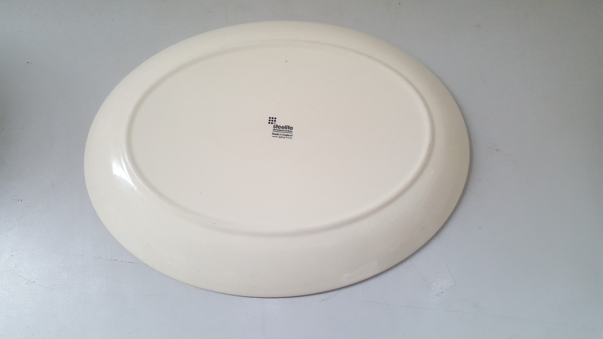 13 x Steelite Oval Serving Plates Cream With Pattered Egde L30/W23.5CM - Ref CQ271 - Image 2 of 5
