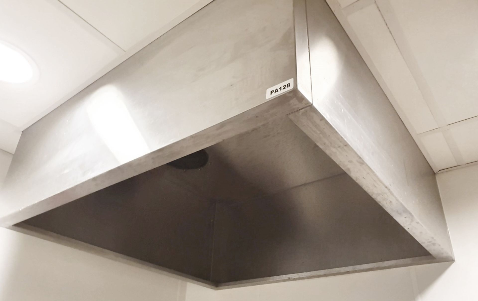 1 x Stainless Steel Extractor Canopy Hood - H46 x W110 x D110 cms - Ref PA128 - CL463 - Location: - Image 2 of 2