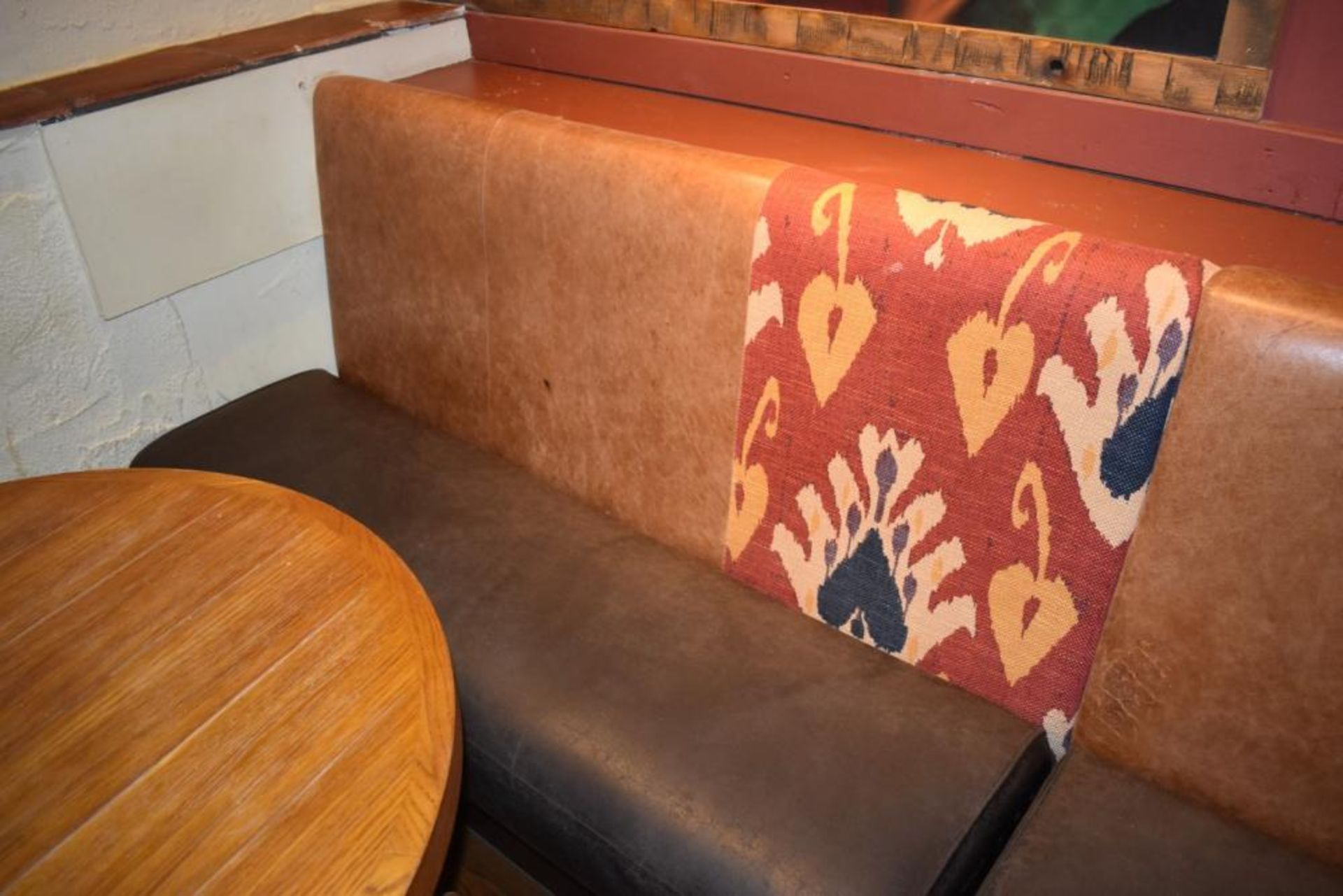1 x Long Seating Bench From Mexican Themed Restaurant - CL461 - Ref PR889 - Location: London W3 - Image 6 of 7