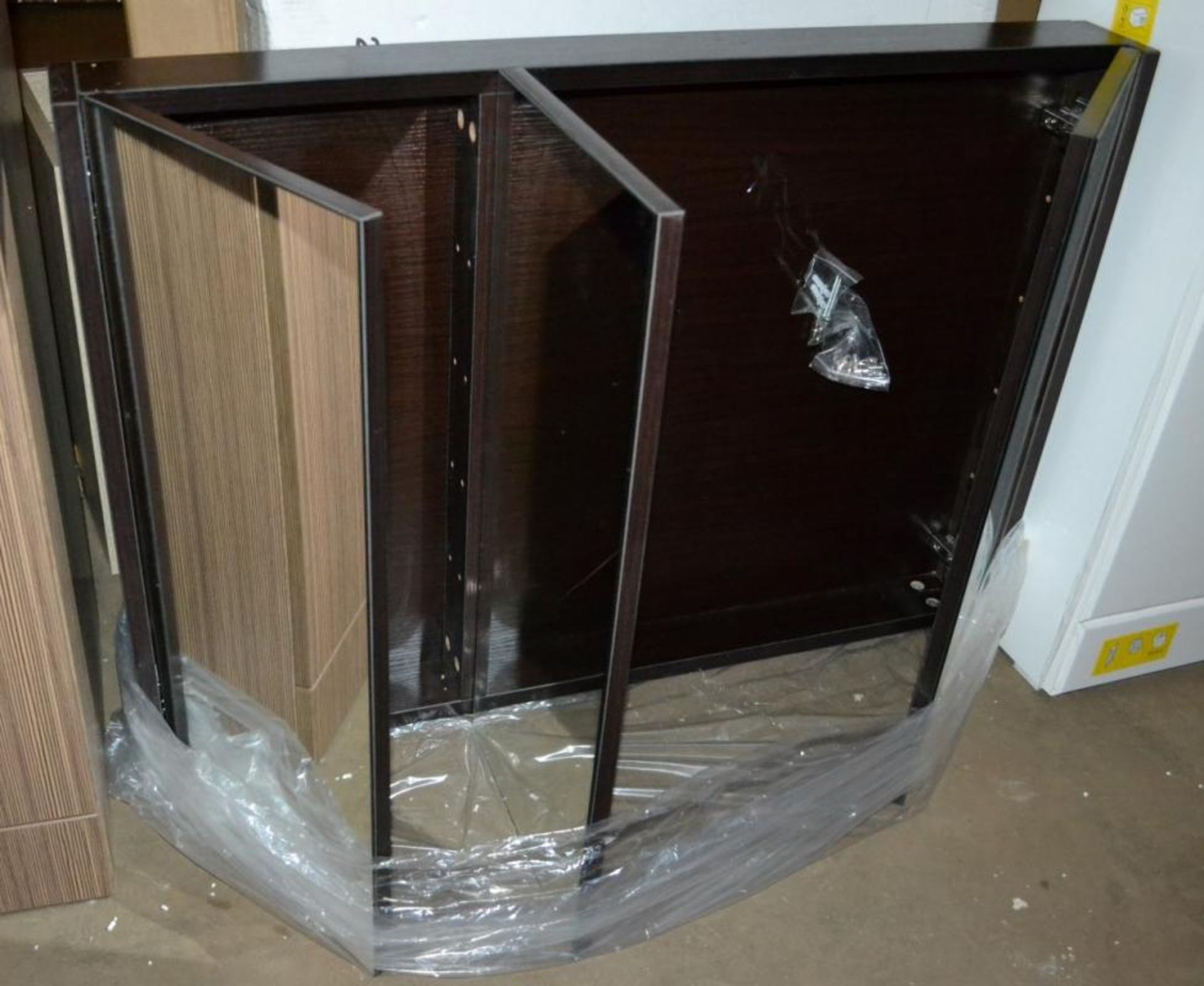 1 x Odessa Wenge 3 Door Bathroom Mirror Cabinet - Includes Sealed Bag Of Fittings - New / Unused Sto - Image 5 of 10