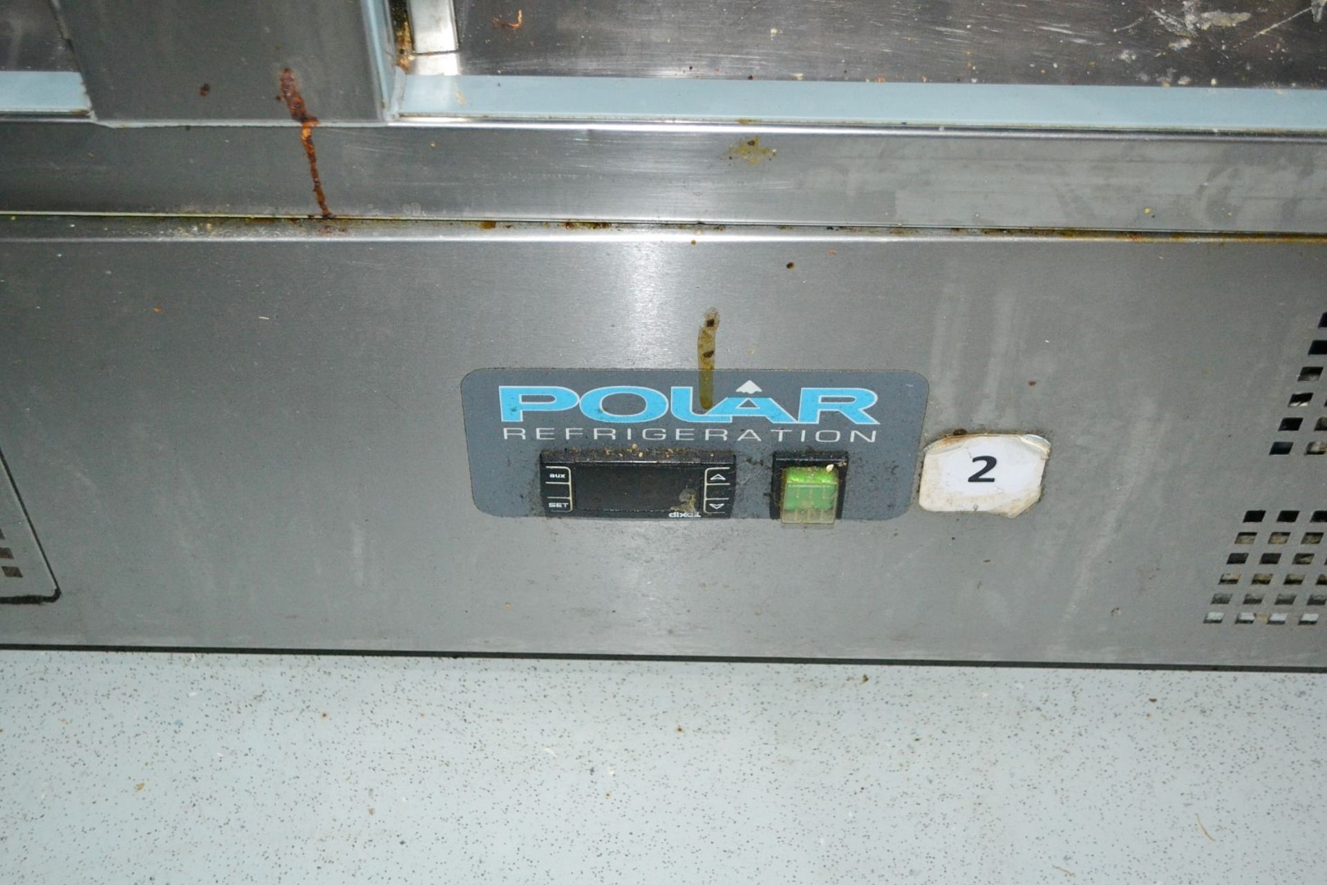 1 x Polar G607 3-Door Refrigerated Saladette Counter - CL425 - Location: Altrincham WA14 - Image 4 of 9