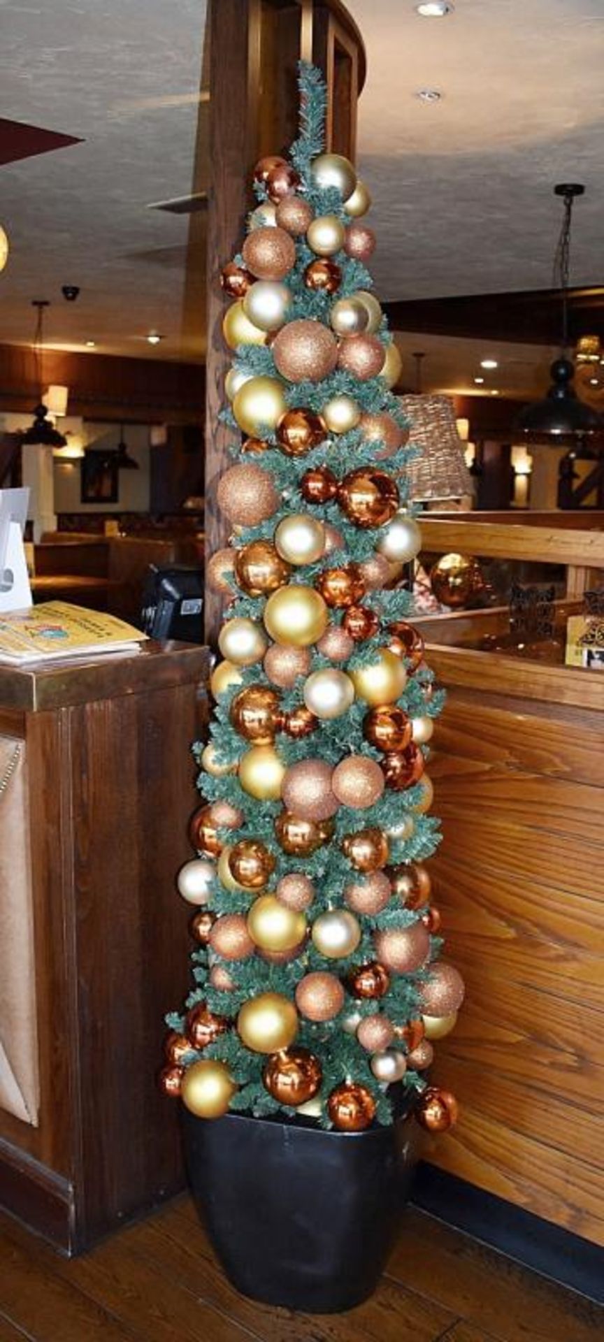 1 x Christmas Tree - Approx 6ft Tall With Decorations - CL461 - Location: London W3Please note
