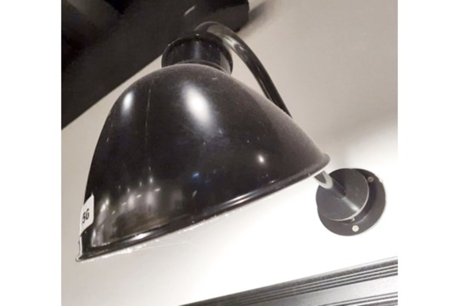 6 x Ceiling Pendant Lights in Black Plus 1 x Matching Wall Light - 26cm Diameter - Ref PA156 - CL463 - Image 5 of 5