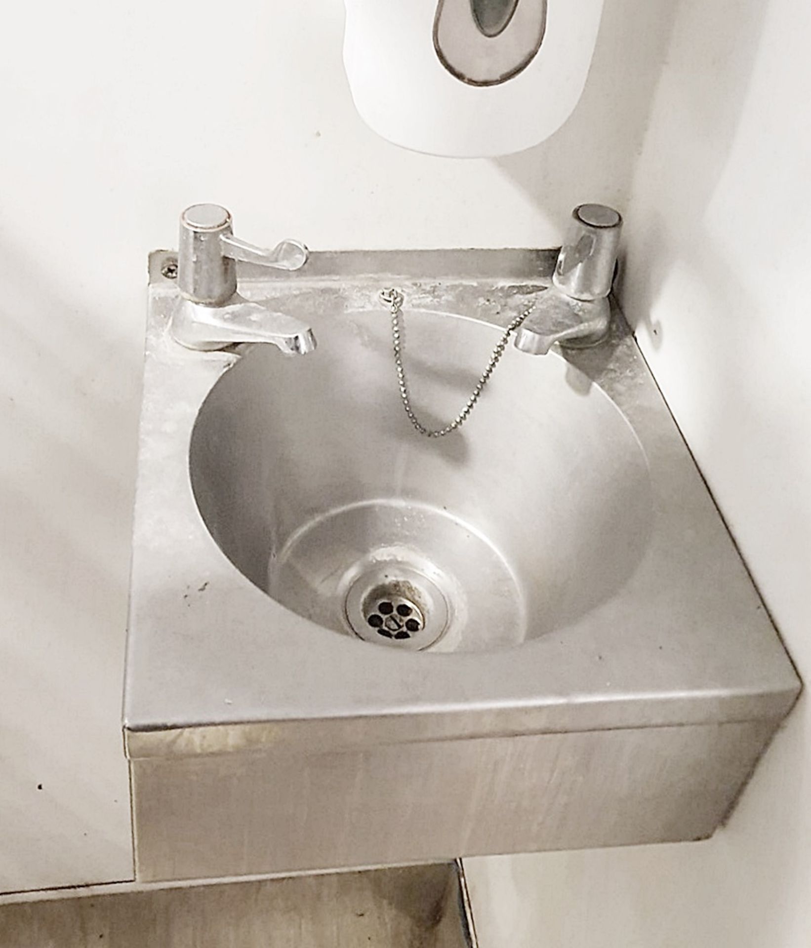 1 x Stainless Steel Hand Wash Sink Basin With Soap Dispenser - Ref PA - CL463 - Location: Newbury - Image 2 of 2