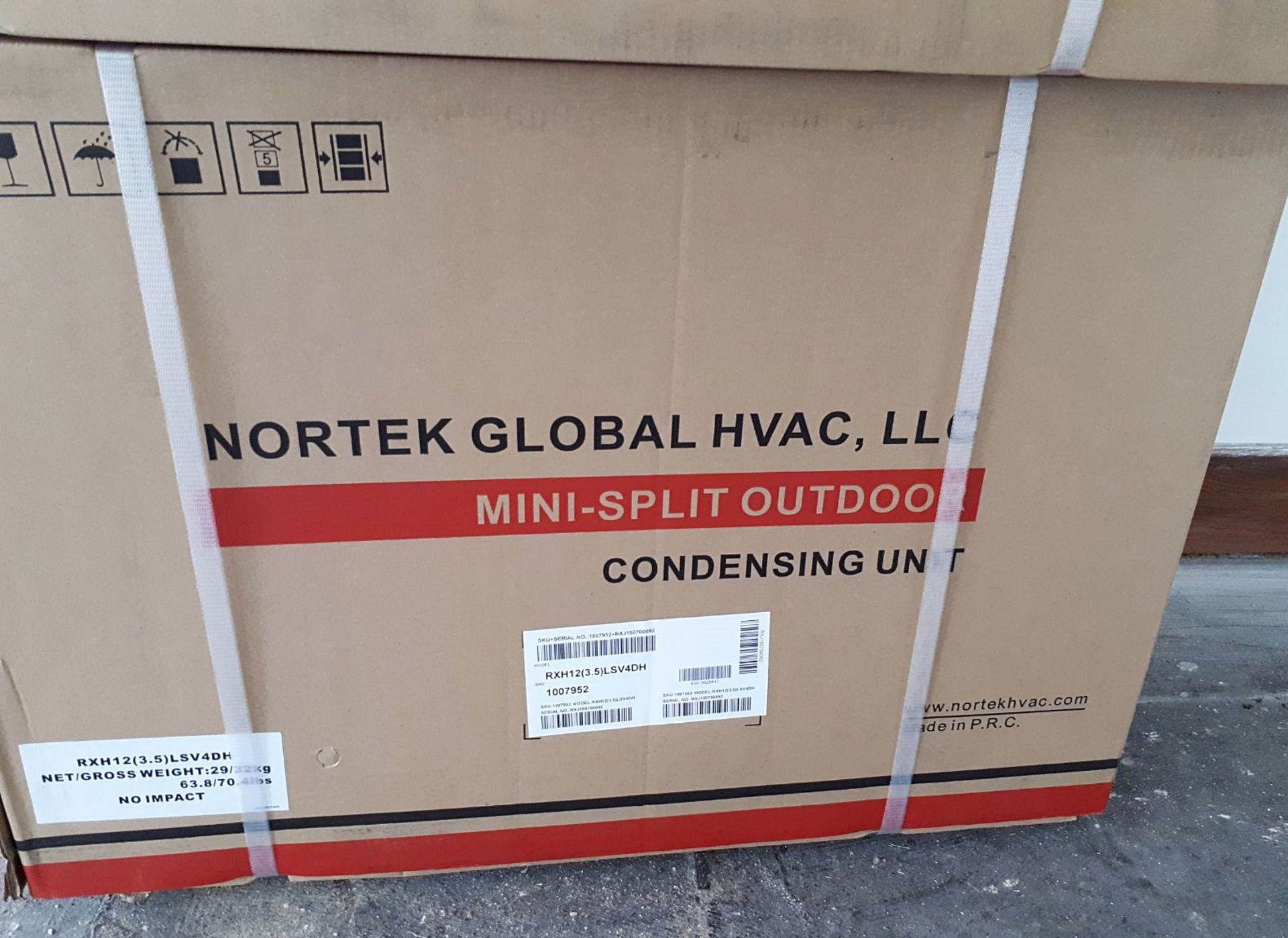 10 x Nortex 'Reznor' Air Conditioning 3.5kw Mini Split Systems - Model RHH12 - Brand New Boxed Stock - Image 2 of 9