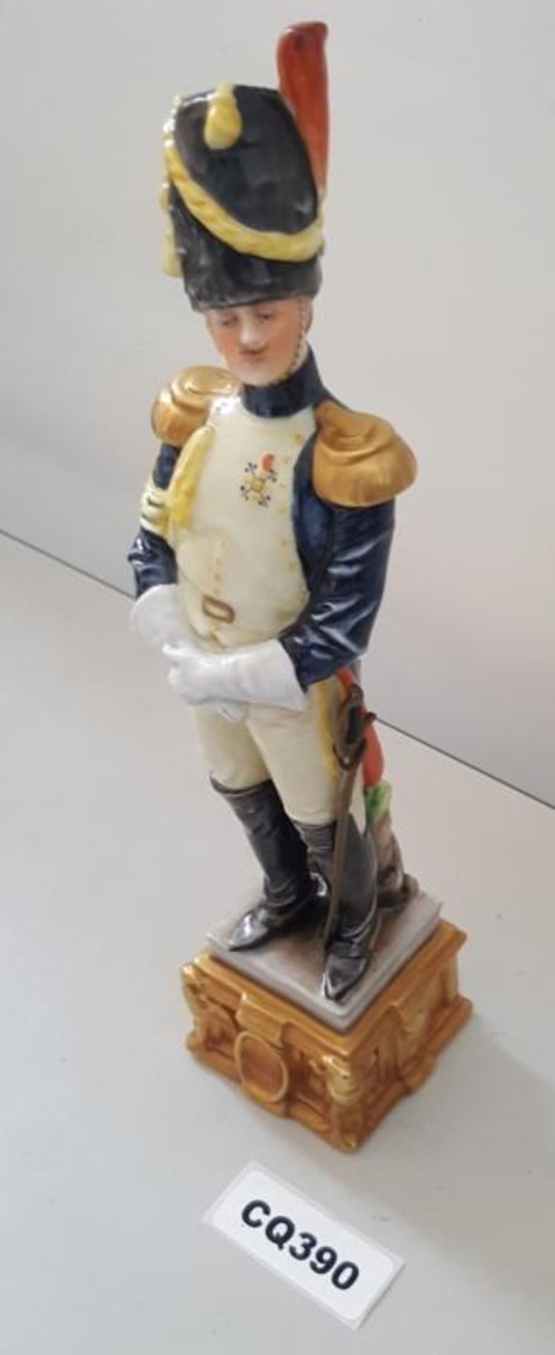 1 x Rare Italian Capodimonte Porcelain Bruno Merli Soldiers Figurines - Ref CQ390 E - Image 3 of 5