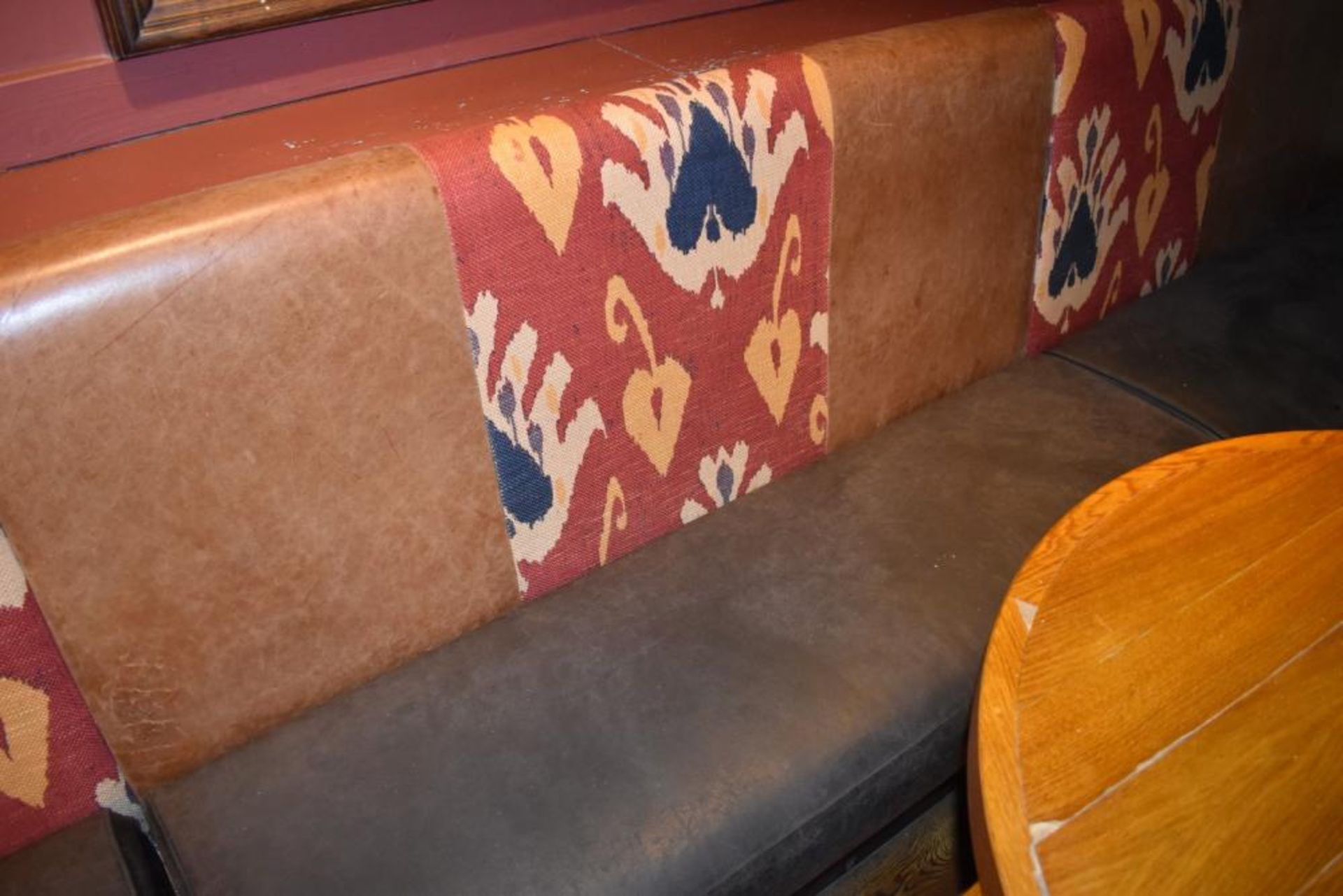 1 x Long Seating Bench From Mexican Themed Restaurant - CL461 - Ref PR889 - Location: London W3