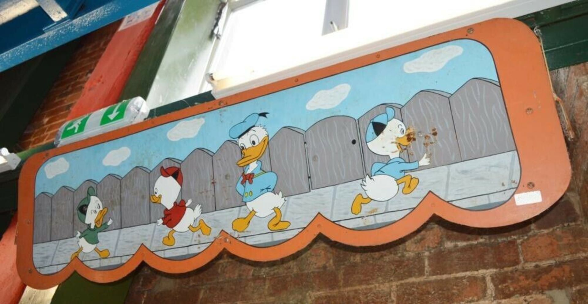 7 x Vintage Fairground Ride Fence Panels - Hand Painted Disneyland Artwork - With Braced Backs and - Image 6 of 10