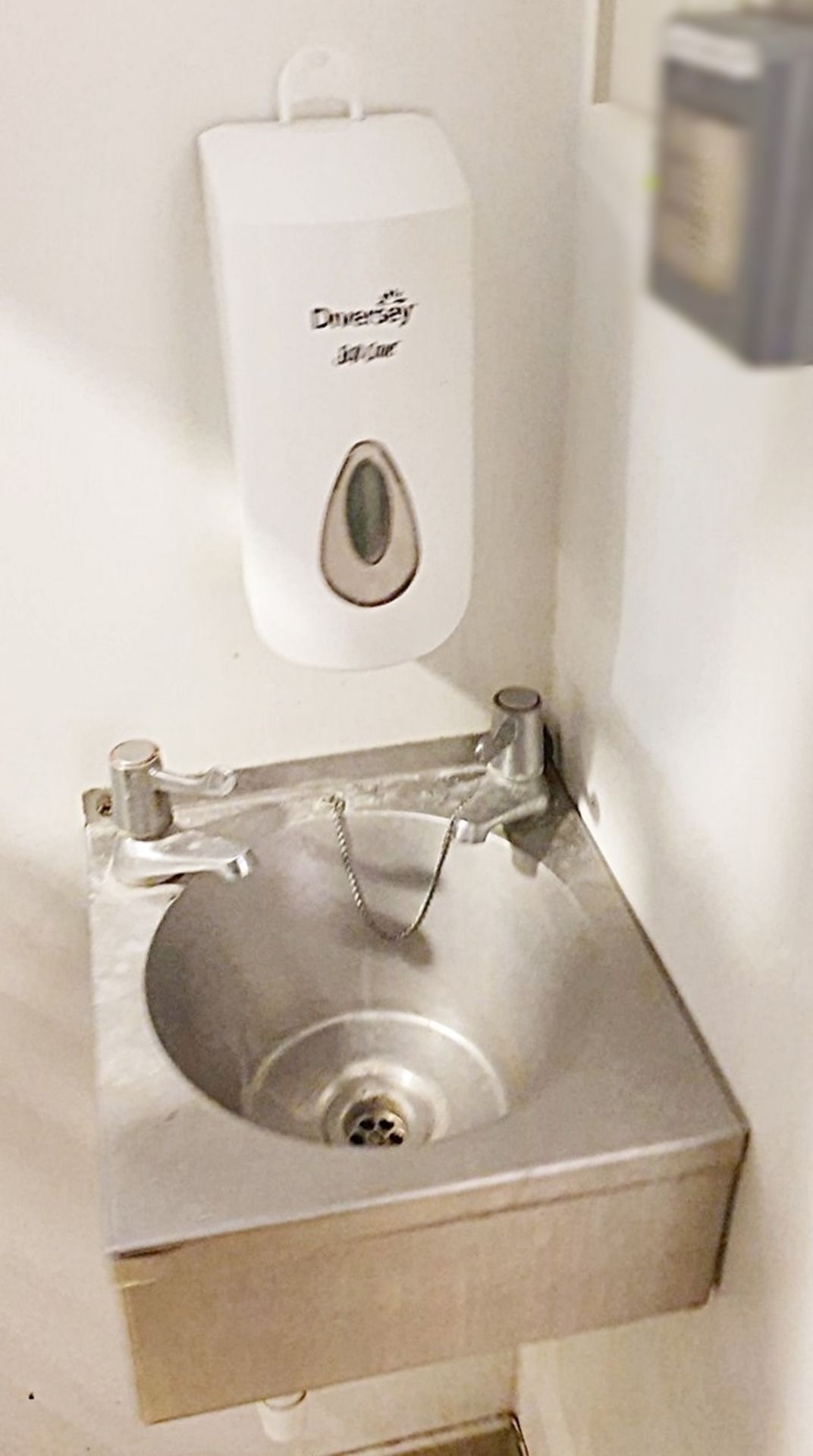 1 x Stainless Steel Hand Wash Sink Basin With Soap Dispenser - Ref PA - CL463 - Location: Newbury