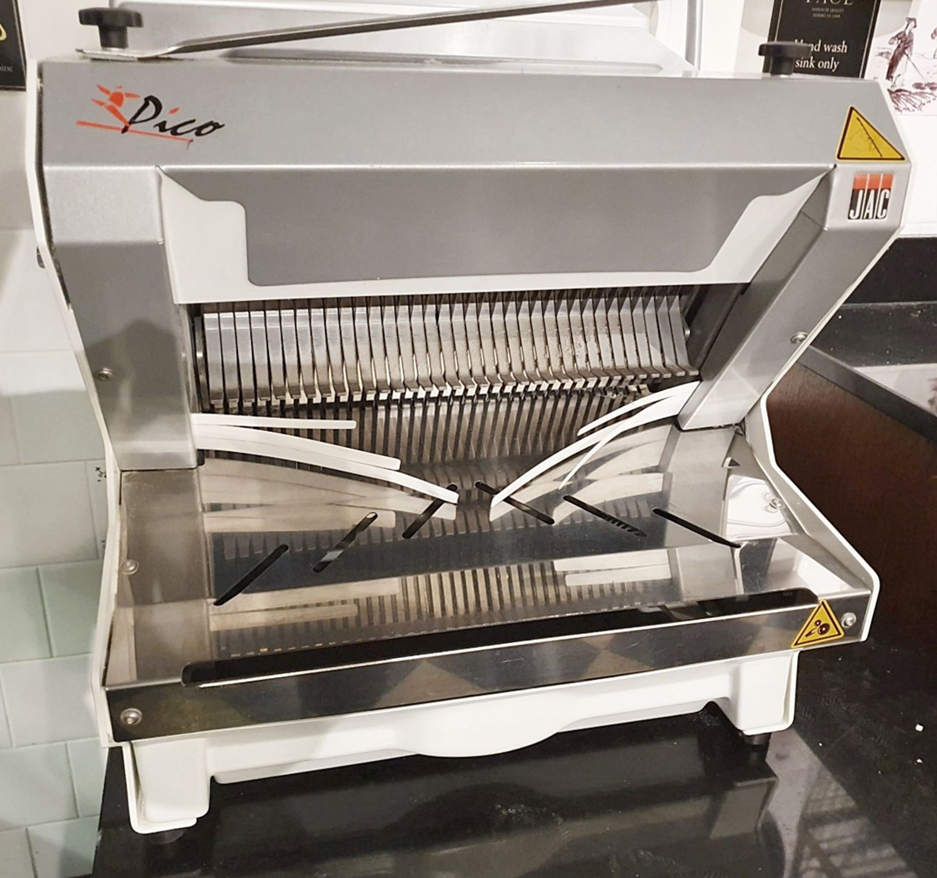 1 x Jac Pico 450 Automatic Countertop Bread Slicer - Model MJG4 450/12 - Manufacture Date 2015 - Ref