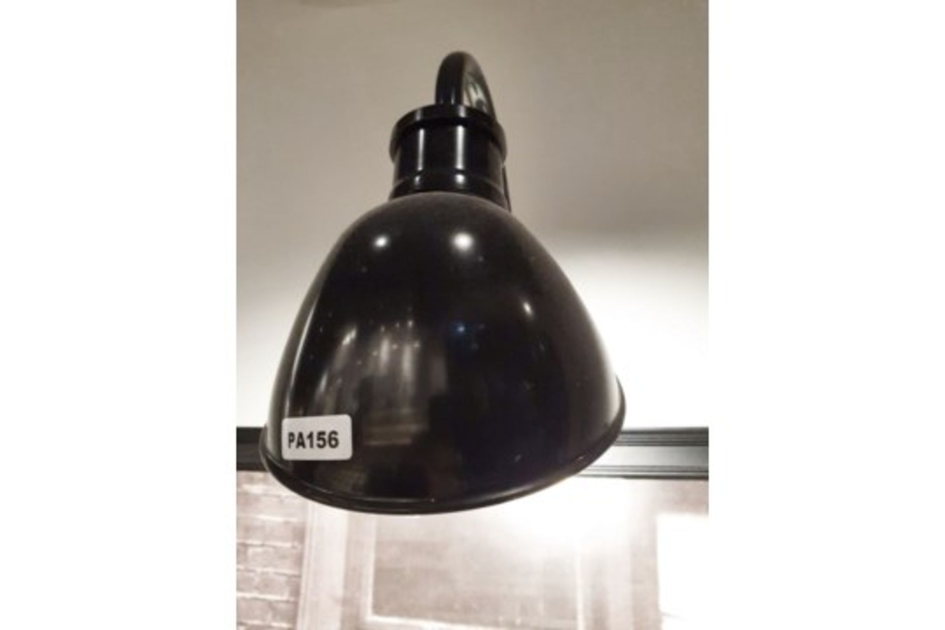 6 x Ceiling Pendant Lights in Black Plus 1 x Matching Wall Light - 26cm Diameter - Ref PA156 - CL463 - Image 3 of 5