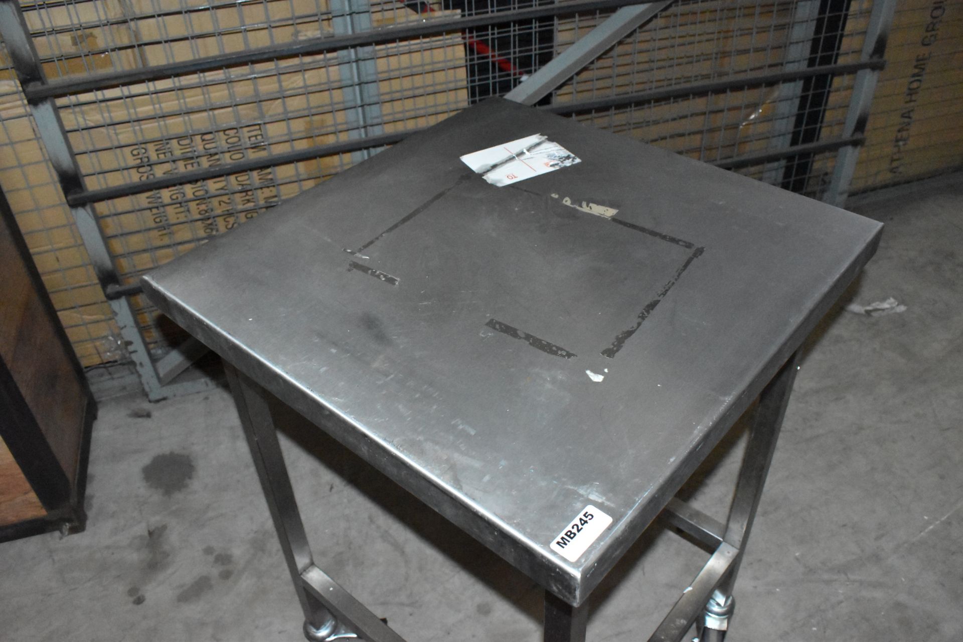 1 x Stainless Steel Prep Table on Mobile Castors - CL453 - Ref MB245 - Location: Altrincham WA14 - Image 2 of 2