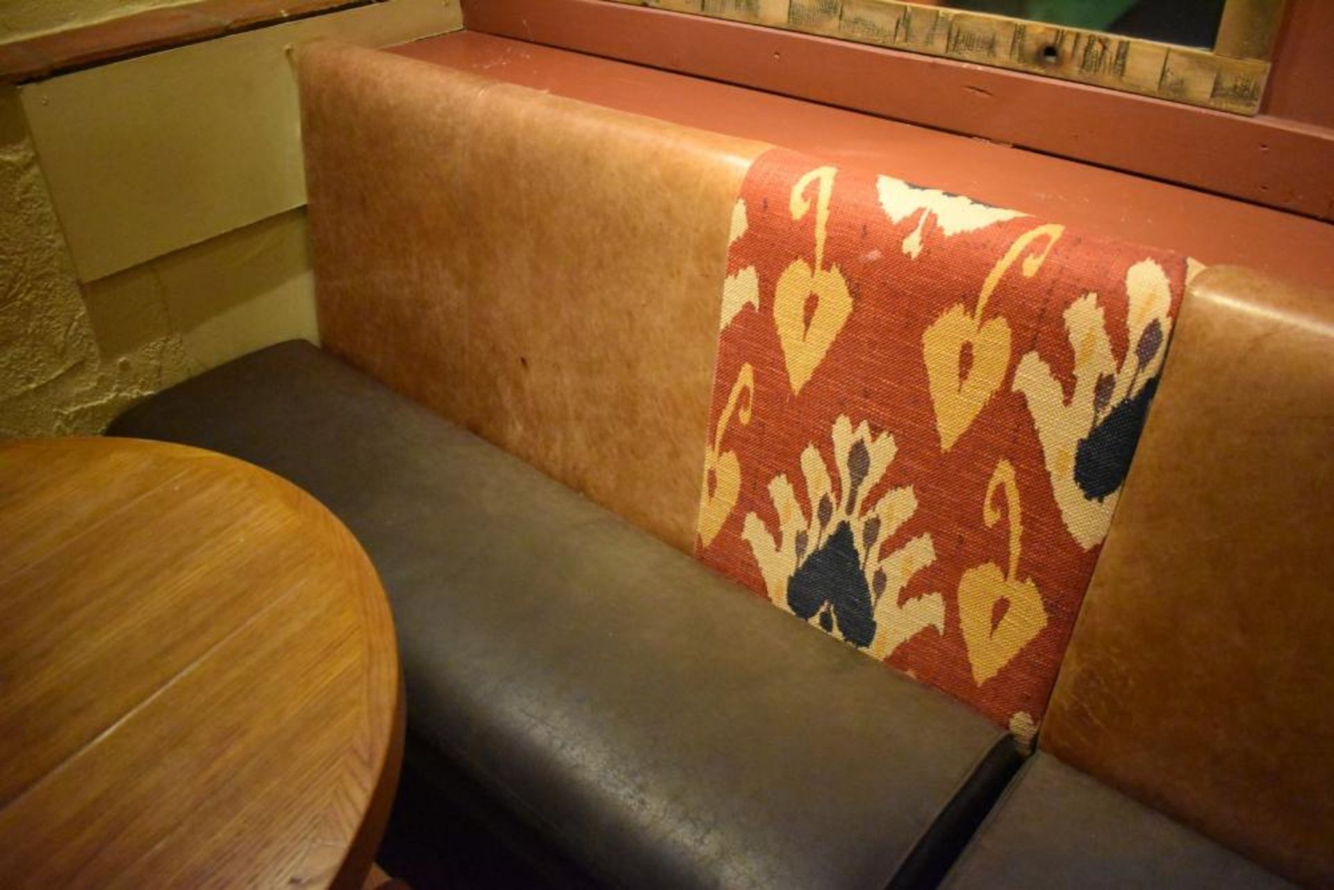 1 x Long Seating Bench From Mexican Themed Restaurant - CL461 - Ref PR889 - Location: London W3 - Image 4 of 7