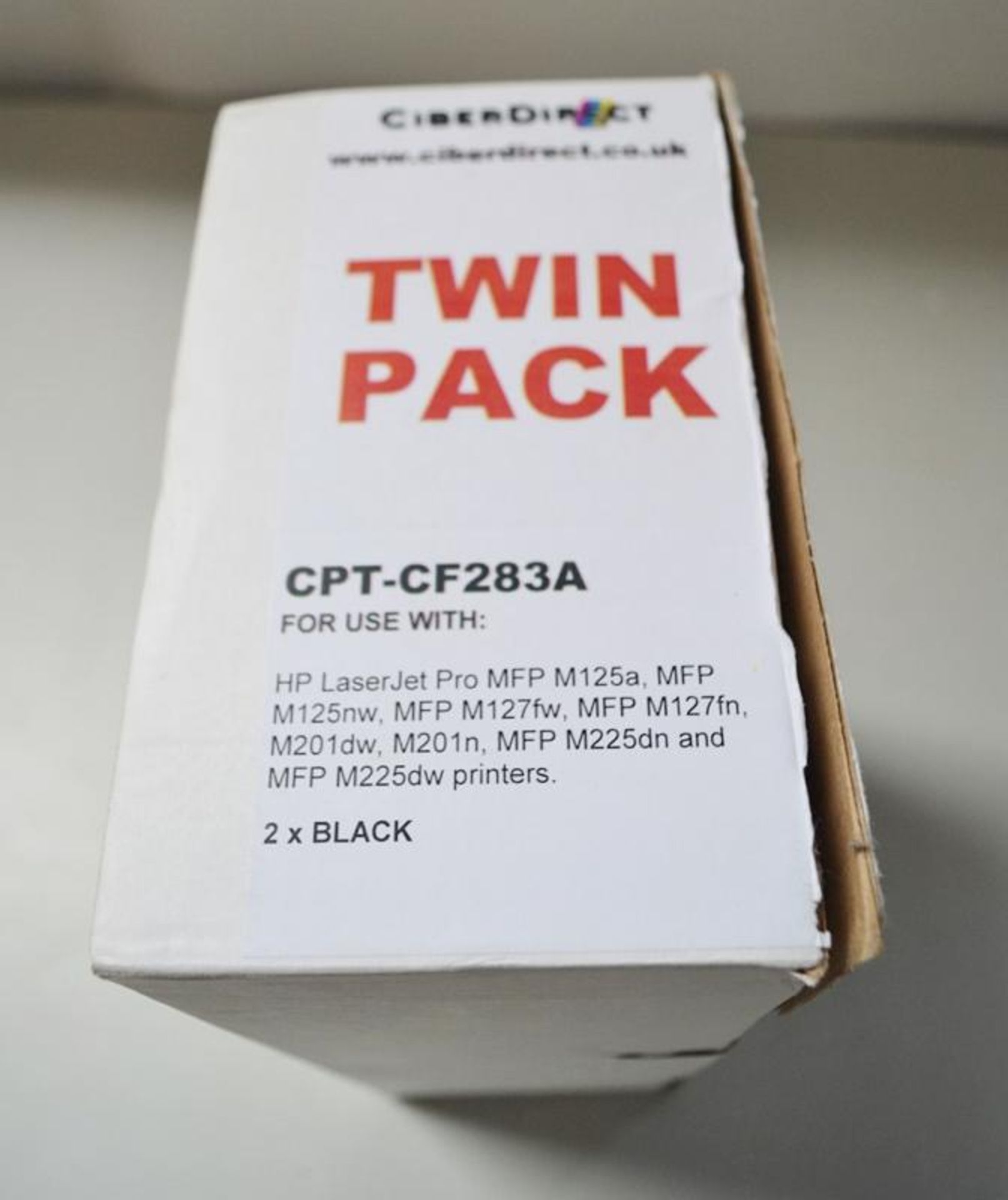 1 x Twin Pack CPT-CF283A Toner Cartridge In Black - Ref: CB134 - CL425 - Location: Altrincham WA14 - Image 5 of 6