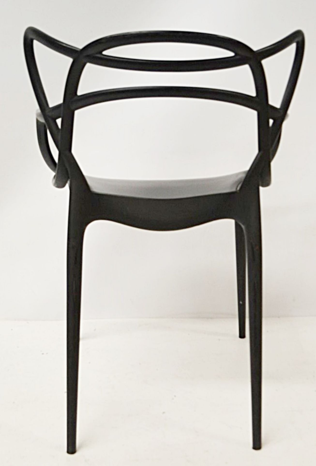 3 x Philippe Starck For Kartell 'Masters' Designer Bistro Chairs In BLACK From A City Centre Cafe - Image 3 of 7