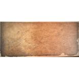 ENTERTAINMENT: An unusual, very large 44.5 x 19.5 sheet of brown card
