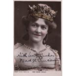 THEATRE: A good selection of vintage signed postcard photographs by various Edwardian stage