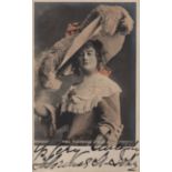 THEATRE: A good selection of vintage signed postcard photographs by various Edwardian stage