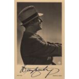 GERMAN CINEMA: Selection of vintage signed sepia postcard photographs and very slightly larger (1)