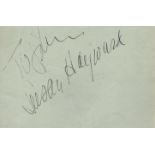 ACADEMY AWARD WINNERS: Small selection of signed album pages (2),