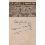 LAUREL & HARDY: LAUREL STAN (1890-1965) & HARDY OLIVER (1892-1957) English and American Film