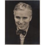 CHAPLIN CHARLES: (1889-1977) English Film Comedian, Academy Award winner. A good vintage signed 7.