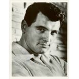 HUDSON & STEWART: Two vintage signed and inscribed 8 x 10 photographs by Rock Hudson (1925-1985)