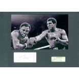ALI & FRAZIER: Muhammad Ali (1942-2016) & Joe Frazier (1944-2011), American Boxers,