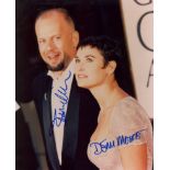 WILLIS & MOORE: Bruce Willis (1955- ) American Actor & Demi Moore (1962- ) American Actress,
